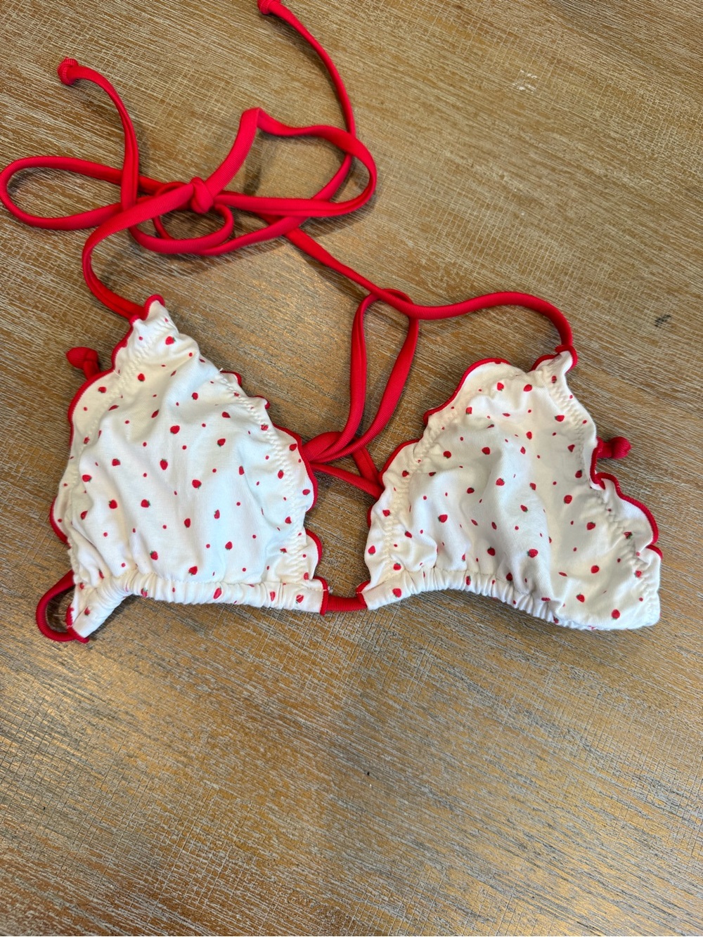 Frankies Bikinis Tidal Skimpy Halter Bikini Set - Tiny Berry - Picture 2 of 5